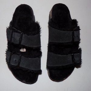Birkenstock Arizona Suede, shearling EU37 US6-6.5